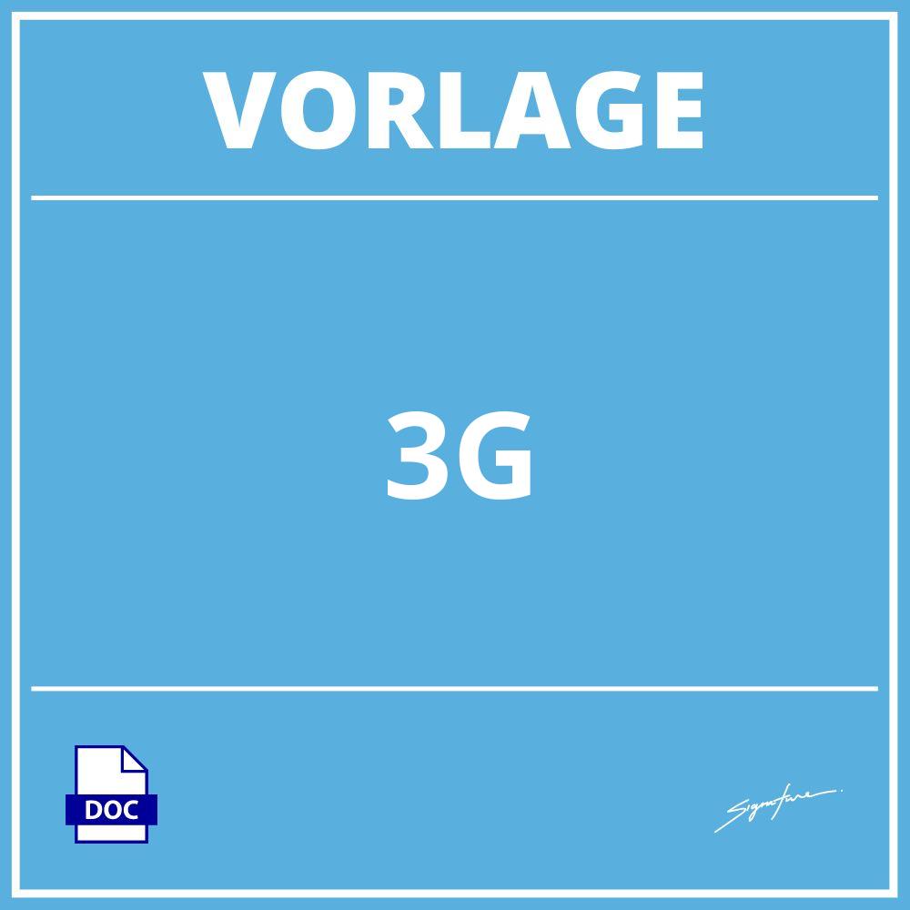 3G Vorlage