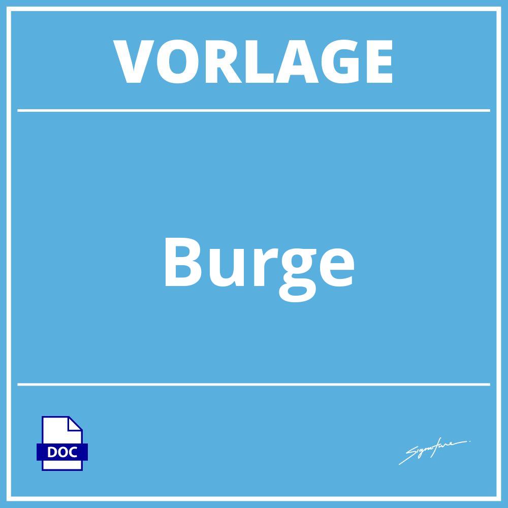 Bürge Vorlage