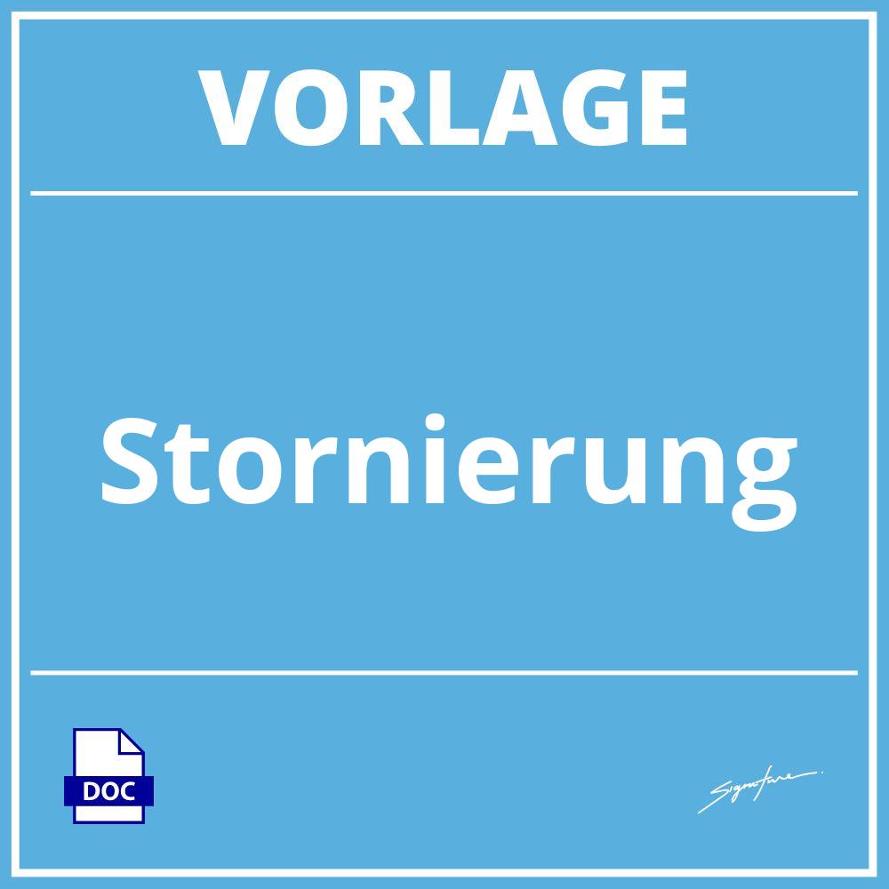 Stornierung Vorlage